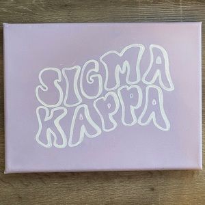 Sigma Kappa Lavender Canvas